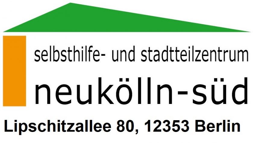 Das Bild zeigt das Logo des Selbsthilfe und Stadtteilzentrum Neukölln Süd, ein Netzwerkpartner des Neuköllner EngagementZentrums.
