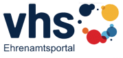 Das Bild zeigt das Logo des vhs Ehrenamtsportals, ein Netzwerkpartner des Neuköllner EngagementZentrums.