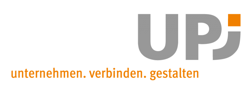 Das Bild zeigt das Logo des UPJ, ein Netzwerkpartner des Neuköllner EngagementZentrums.