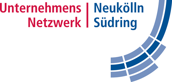 Das Bild zeigt das Logo des Unternehmensnetzwerks Neukölln Südring e.V., ein Netzwerkpartner des Neuköllner EngagementZentrums.